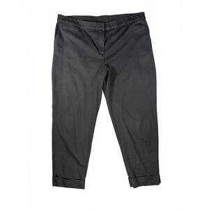 J.Jill Women's Black Cropped Knit Dress Pants - Size XL Stretch Comfort